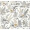 York Wallcoverings Mushroom Garden Toile Neutral and Gold Wallpaper RT7892 - alternate 1