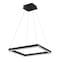 Jonathan Y Nero 15.75" Square Contemporary Modern Metal Integrated LED Pendant Light, Black JYL7104A - alternate 2