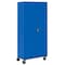 Sandusky Shelf Cabinet, 78 in H, 36 in W, 24 in D, Recessed, Three-Point Locking, 4 Shelves TA4R362472-06 - alternate 2