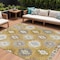 Homeroots 10' X 14' Gold Ivory And Taupe Southwestern Washable Indoor Outdoor Area Rug 615133 - alternate 1