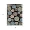 Homeroots 8' X 10' Black Fern Green And Teal Blue Geometric Washable Indoor Outdoor Area Rug 630558 - alternate 2