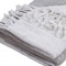 Homeroots 50" X 60" Gray and White Woven Cotton Ombre Throw Blanket with Fringe 516581 - alternate 3