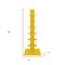 Homeroots 38" Yellow Metal Six Shelf Modern Tower Bookcase 654139 - alternate 2