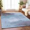 Homeroots 8' X 10' Sky Blue Gray And Ivory Abstract Washable Indoor Outdoor Area Rug 616859 - alternate 3