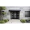 Vdomdoors Metal Double Doors Deux 1105 Black Enamel Mirrored Clear Glass 1 Sidelight Entry Modern Painted 84x DEUX1105DEXD-BLK-W72+12xH80-LH-O - alternate 2