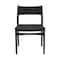 Armen Living Erie Black Woven Paper Cord and Wood Dining Chairs - Set of 2 LCERSIBLK - alternate 3