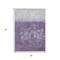 Homeroots 5' X 8' Purple And Silver Abstract Washable Indoor Outdoor Area Rug 632090 - alternate 2