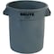 Rubbermaid Commercial BRUTE 20 gal Round Heavy Duty Plastic Can, Gray, None, Plastic, Not Applicable FG262000GRAY - alternate 1