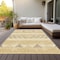Homeroots 10' X 14' Gold Taupe And Beige Southwestern Washable Indoor Outdoor Area Rug 613908 - alternate 2