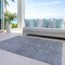 Homeroots 8' X 10' Navy Blue And Gray Southwestern Washable Indoor Outdoor Area Rug 587041 - alternate 2