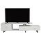 Leisuremod Avery TV Stand with MDF Cabinet and Powder Coated Steel Legs, White ATS69W - alternate 2