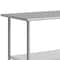 Flash Furniture Reader Work Table, 18 Gauge Stainless Steel Top Shelf, Undershelf and 4 Casters w/2 Locking NH-WT-3072-CAS-GG - alternate 2
