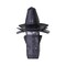 Auveco Chrysler Moulding Clip, Black Nylon, 20mm Flange, 13mm Stem, 12mm Length, 15PK 21791 - alternate 1