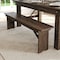Flash Furniture HERCULES 60in x 12in Rustic Antique Solid Pine Farmhouse Folding Bench w/Foldable Locking Legs XA-B-60X12-GG - alternate 2