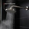 Supplygiant 12 in Shower Arm 90 Degree Stainless Steel Rain Shower Head Extension Arm with Flange, Nickel Finish 74-TB34BG-O - alternate 2