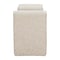 Homeroots 60in Beige Fabric and Solid Wood Upholstered Bench 668844 - alternate 2