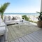 Homeroots 8' X 10' Sage And Ivory Abstract Washable Indoor Outdoor Area Rug 605563 - alternate 2