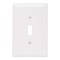 Legrand TradeMaster Wallplate, 3-5/16 in L, 5.062 in W, 1 -Gang, Nylon, White TPJ1W - alternate 2