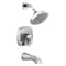 Delta Stryke 17 Series Tub and Shower Only Lumicoat Chrome T17476-PR - alternate 2