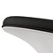 Homeroots 21" Black and White Wool And Fiberglass Contempo Footstool Ottoman 520801 - alternate 2