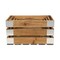 Homeroots Set of Four Natural Solid Wood And Metal Crate, 4PK 487684 - alternate 2