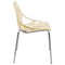 Leisuremod Modern Asbury Dining Chair with Chromed Legs, Cream, 4PK AC16CR4 - alternate 2