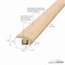 M-D Building Products Hardwood, Unfinished, 36 in L, 1.625 in W 48901 - alternate 2