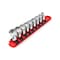 Tekton 1/4 Inch Drive 6-Point Universal Joint Socket Set with Rail, 9-Piece 6-14 mm SHD90110 - alternate 1