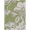 Homeroots 9' X 12' Olive Green Taupe And Beige Floral Washable Indoor Outdoor Area Rug 589564 - alternate 2