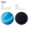 Vigo Donatello Turquoise Blue Glass 18 in. L x 13 in. W x 4 in. H Rectangular Vessel Bathroom Sink VG07068 - alternate 2