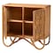 Bali & Pari Baylor Bohemian Light Honey Rattan Storage Cabinet 250-13702-ZORO - alternate 2
