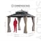 Sunjoy 10x10 Kingston PC Top Rectangular Gazebo A10204383000 - alternate 2