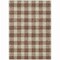 Homeroots 3' X 5' Brown And Beige Plaid Washable Indoor Outdoor Area Rug 595379 - alternate 2