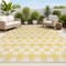 Jonathan Y Darcy Traditional Geometric Bold Gingham Yellow/Cream 4 ft. x 6 ft. Indoor/Outdoor Area Rug TSN201D-4 - alternate 1