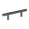 Amerock Bar Pulls 3 inch 76mm Center-to-Center Gunmetal Cabinet Pull 2000824 - alternate 1