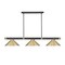 Z-Lite Vanguard Matte Black + Rubbed Brass 3 Light Billiard 3050-3MB-RB-HBR15 - alternate 5