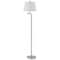 Homeroots 60" Nickel Swing Arm Floor Lamp With White Square Shade 526236 - alternate 1