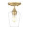 Z-Lite Joliet Burnished Brass 1 Light Flush Mount 473F1-BBR - alternate 1