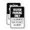 Signmission Visitor Parking Only / Estacionamiento Para Visitantes , 12'' X 18'', Heavy Gauge Aluminum, 2PK A-1218-2PACK-3019 - alternate 1
