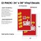 Signmission 1-2 Price Sale, Vinyl Decals Only 24 Inch x 36 Inch, Vinyl Decal, 2PK DSB-2436-2PACK-1-2 Price Sale - alternate 2