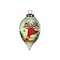 Homeroots Festive Glitter Reindeer with Lights Hand Painted Mouth Blown Glass Ornament 477465 - alternate 1