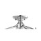 Jonathan Y Plains 12" 4-Light Modern Farmhouse Metal Open-Frame Pagoda LED Semi Flush Mount Mini Lantern, Chrome JYL7610C - alternate 2