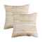 Homeroots Set of Two 18" Natural Patchwork Cowhide Throw Pillows, 2PK 544634 - alternate 2