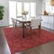 Homeroots 8' X 10' Red And Ivory Geometric Washable Indoor Outdoor Area Rug 602392 - alternate 2