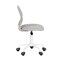 Homeroots Gray and White Adjustable Height Swivel Rolling Office Chair 719299 - alternate 3