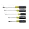 Klein Tools General Purpose Screwdriver Set, Slotted and Phillips Tip, Ergonomic Grip, 5-Piece 85075 - alternate 1
