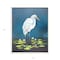 Homeroots Egret in Lily Pads Canvas Silver Floater Frame Print Wall Art 474078 - alternate 2