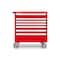 Tekton Rolling Tool Cabinet, 7 Drawer, Red, Steel, 36 in W x 27 in D x 41-1/2 in H OCL33200LWT - alternate 2