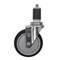 Service Caster 5'' SS Black Poly Wheel Swivel 1-1/4'' Expanding Stem Caster SCC-SSEX20S514-PPUB-BLK-114 - alternate 1