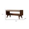Homeroots 35in Brown Linen and Solid Wood Upholstered Storage Bench With Cabinet 717477 - alternate 2